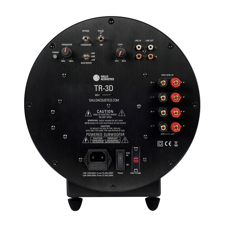 Gallo Acoustics GTR3DB230V TR-3D Subwoofer – Image 3