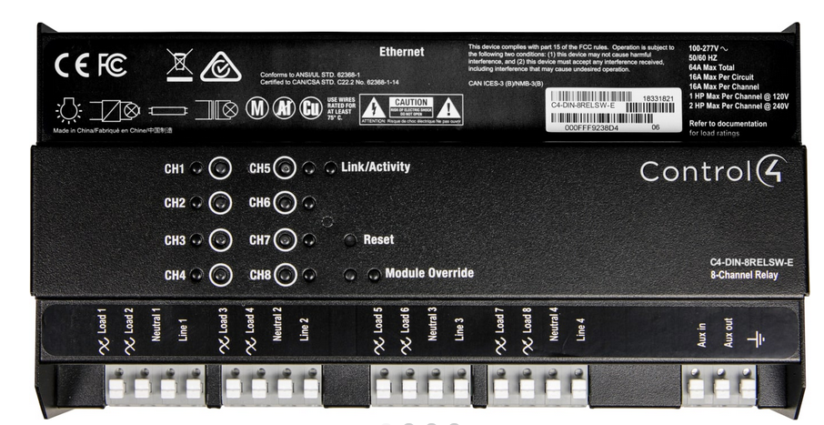 Control4 C4-DIN-8RELSW-E