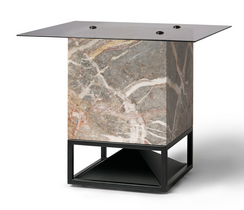 Architettura Sonora Cube400 Table SATIN(brushed) Steel 316L base and deflector