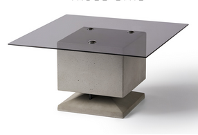 Architettura Sonora Cubino Table Concrete body PAINTED IN ANY RAL ONLY INDOOR