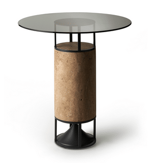 Architettura Sonora Cylinder Table POLISHED 316L Steel base